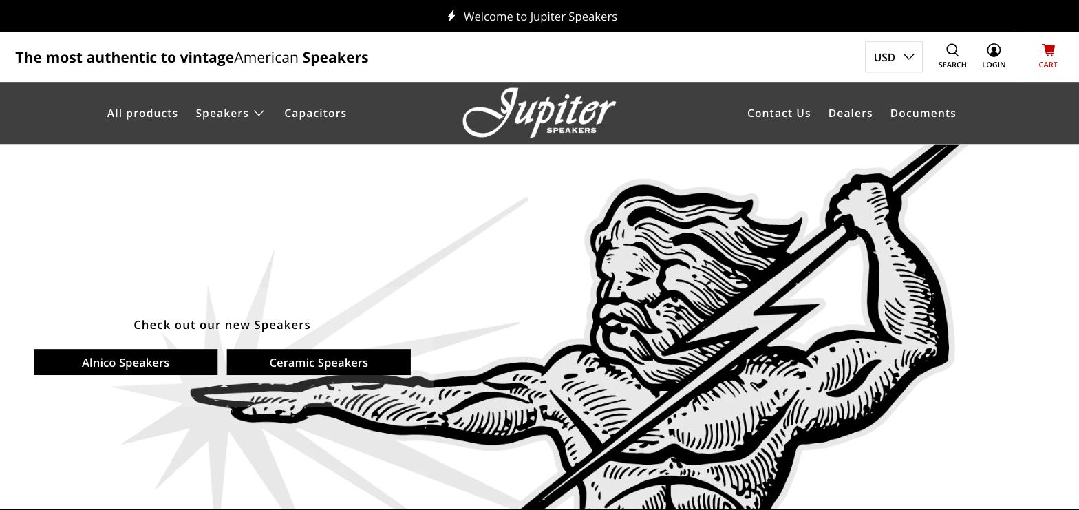 Jupiter Speakers storefront